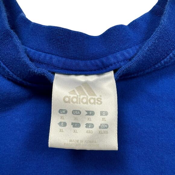 Kansas Jayhawks Shirt Men's XL‎ Adidas Striped Long Sleeve Blue White Basketball - Picture 5 of 10